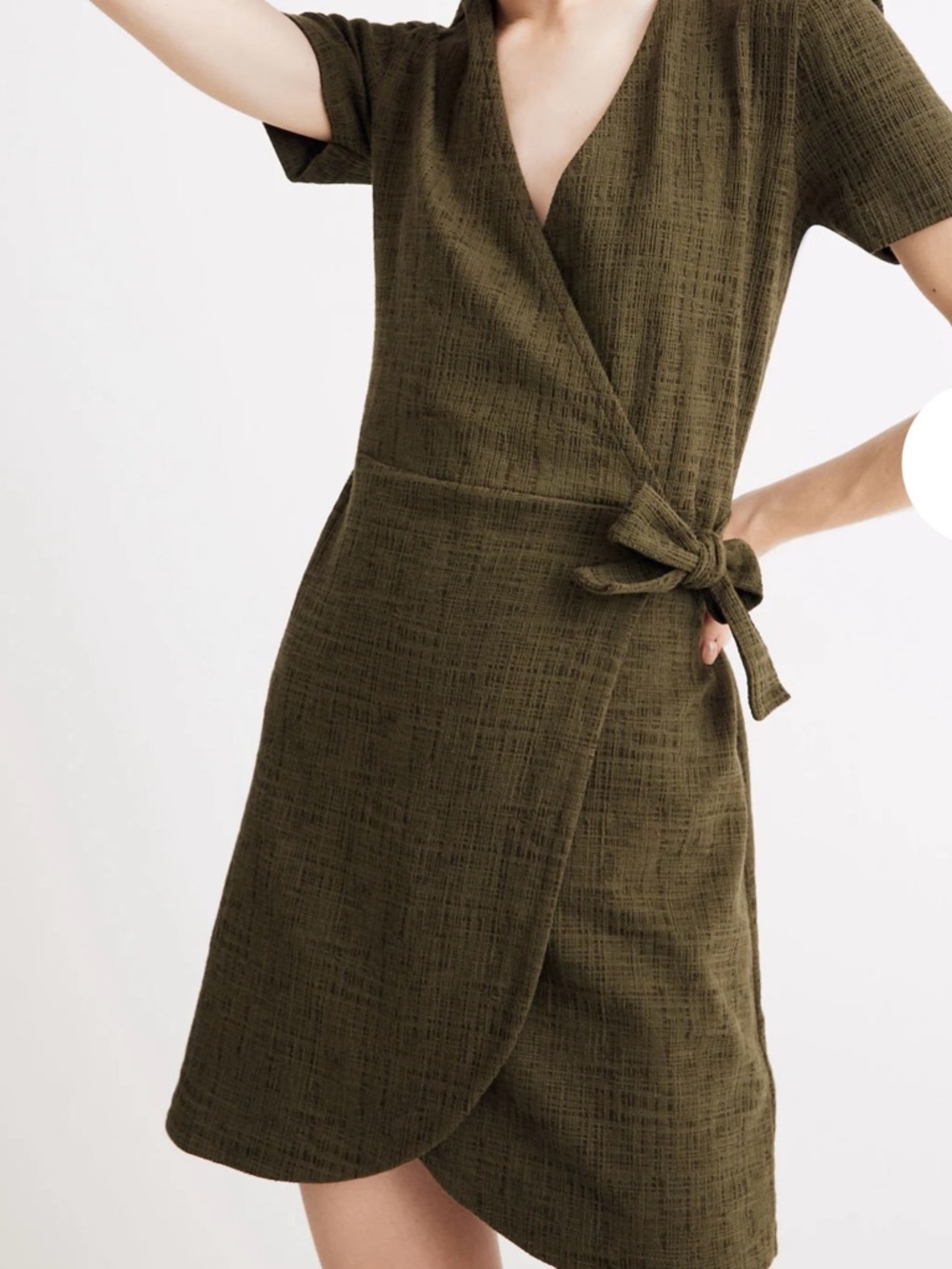 Madewell Texture and Thread wrap Dress  SZ L